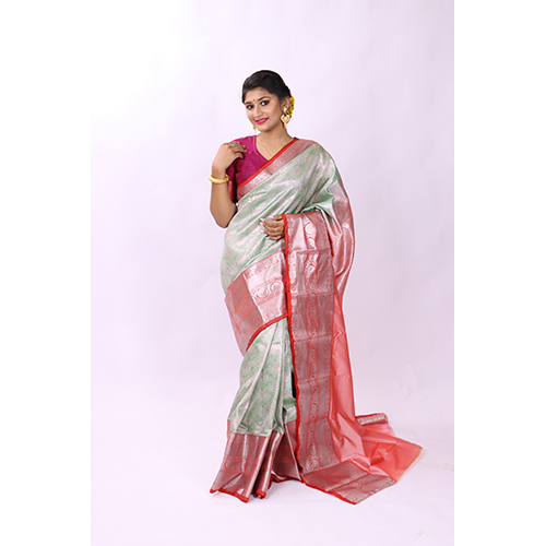 Casual Light Color Kanjivaram Silk Saree