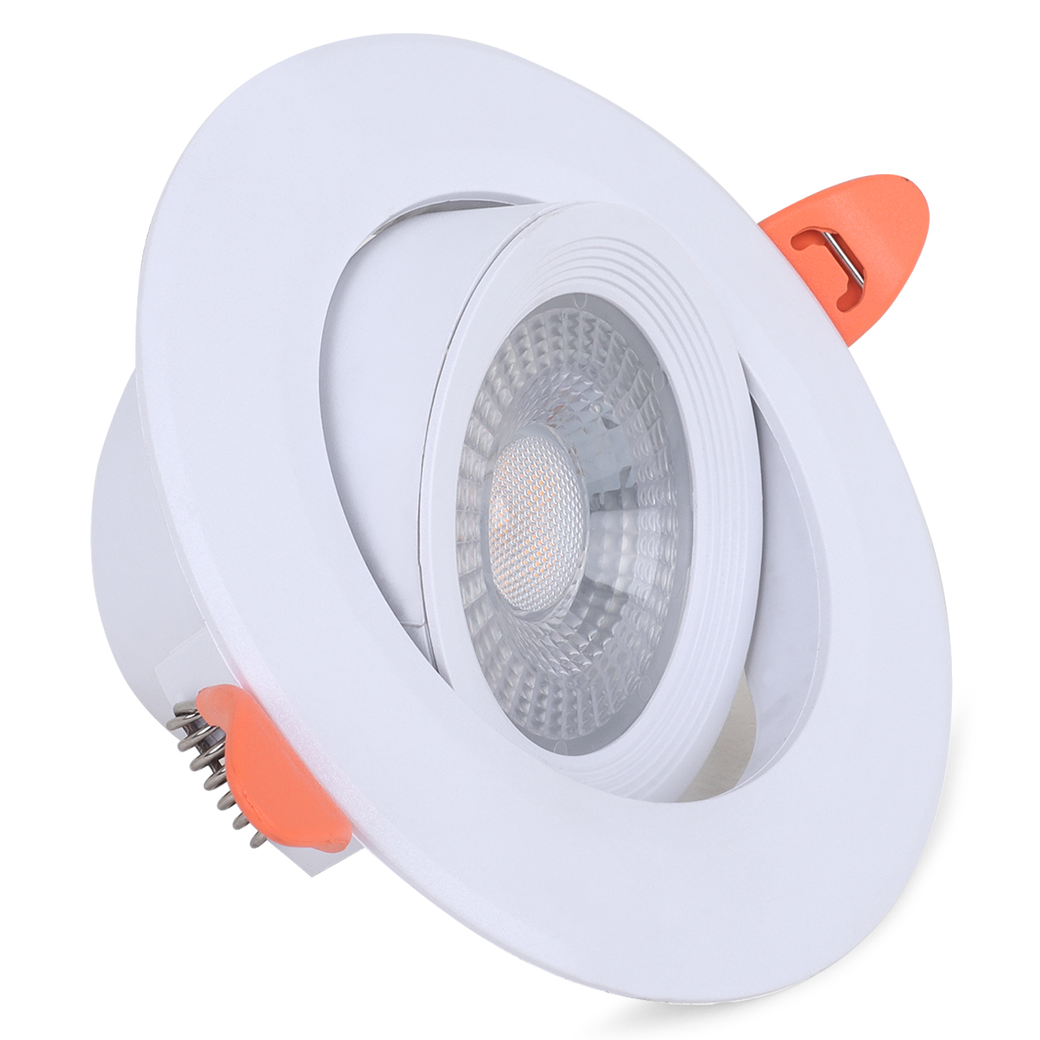 12w Movable Down Spot Light Cw - Aluminium, Round Shape, Cool White | Beam Angle >120â°, Rated Lumens >1200 Lm, Cri >80%, 220-240v, 50hz