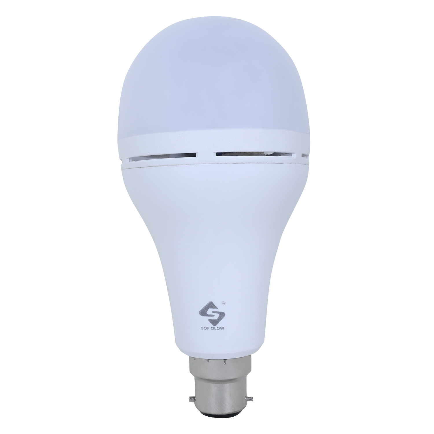 14w Led Bulb Inv-trb-on/off-2.2k-b22-cw - Aluminum, Cool White, Cri >80, 1400+ Lumens, Charging Indicator, 4 Hours Backup | 1 Year Warranty, Soft Glow Design