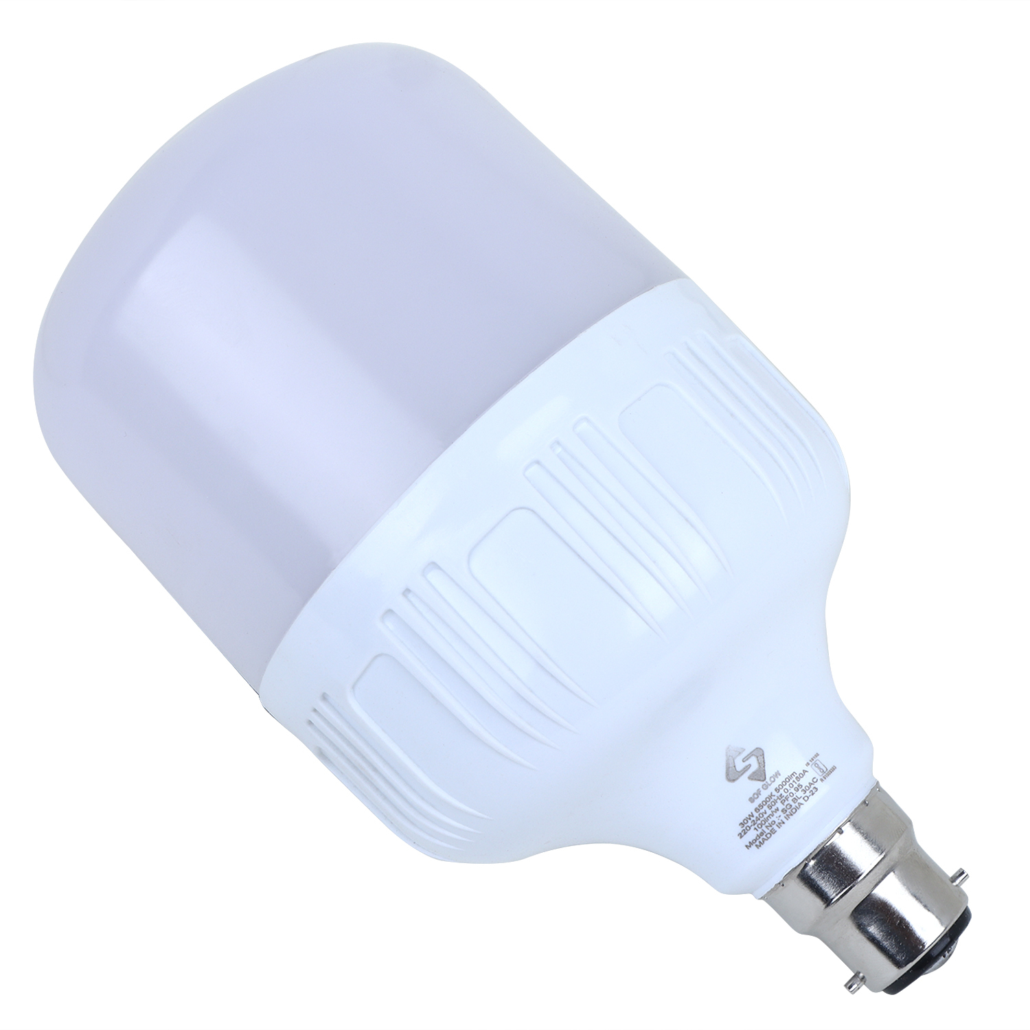 30w Led Dob Bulb T-100 Lb B-22 Cw - Aluminum Mcpcb 1.5mm/dia 92mm, Cool White, 4kv 440v With Spd Circuit, 15 Month Warranty | Ideal For Home, Office & Shop Use