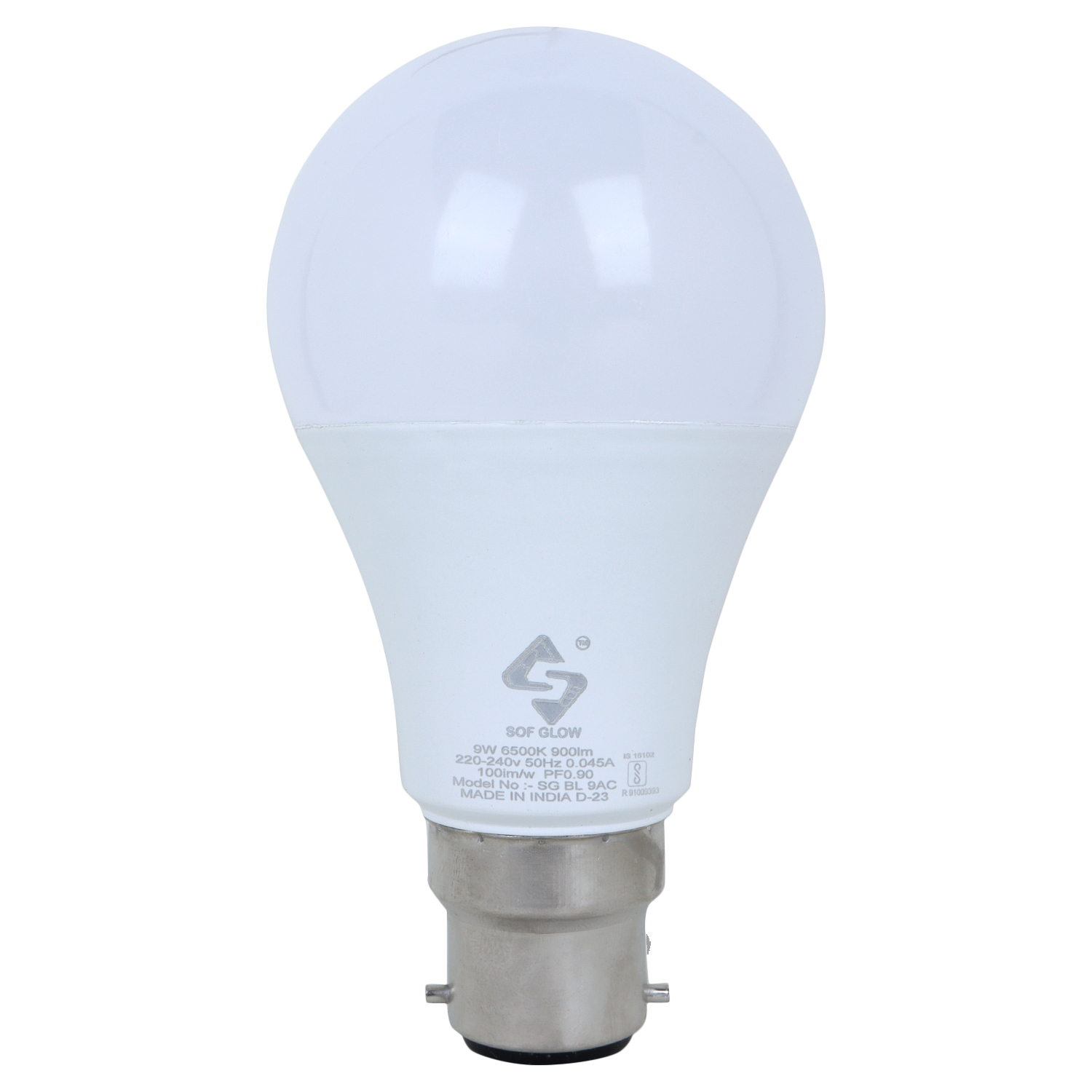 9w Led Dob Bulb A60-size-b Hb B-22 Cw