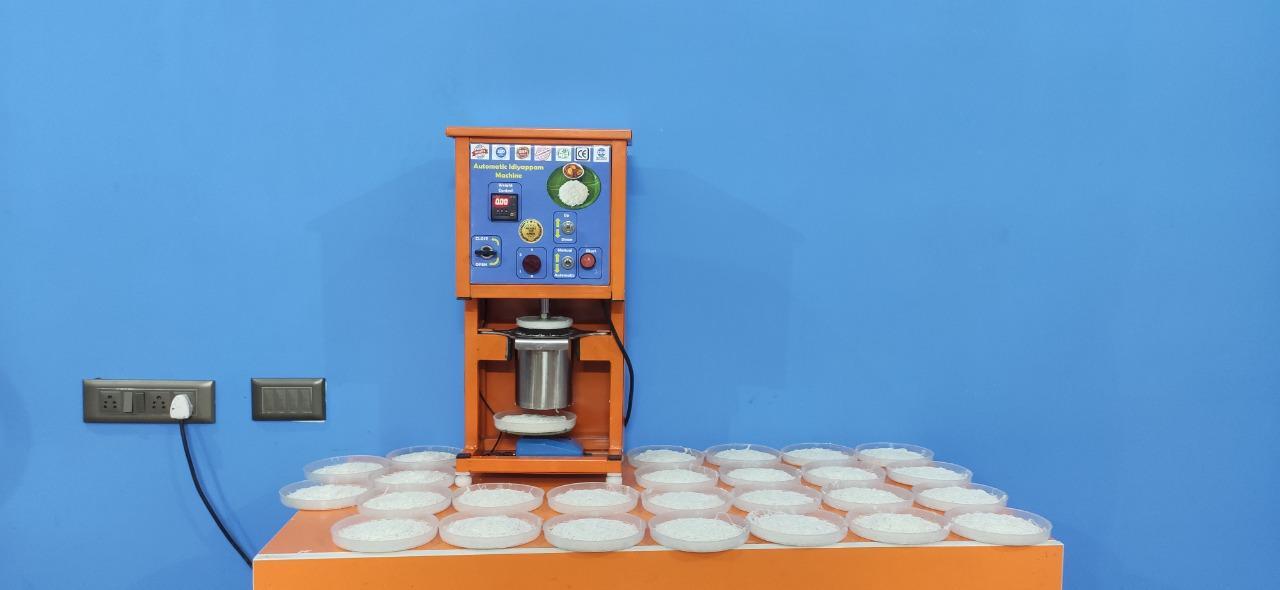 Automatic Idiyappam Machine - Stainless Steel, Hydraulic Type With 800 Pieces Per Hour Output | Eco Friendly, Includes 100 Plates, 1 Year Warranty