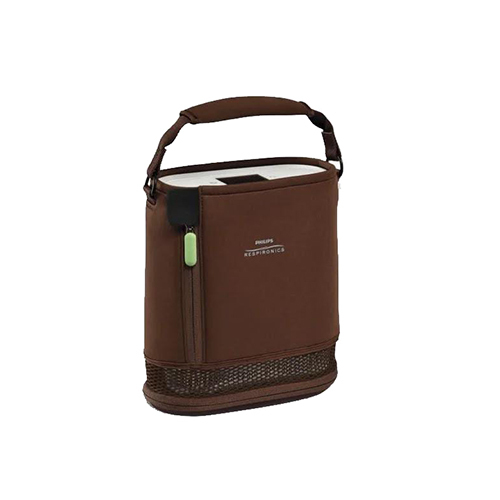Philips Simply Go Mini Portable Oxygen Concentrator - Plastic & Metal, 9.4 Inches Tall, Brown Color | Fully Automated, LCD Display, 2.0 kg Lightweight Design
