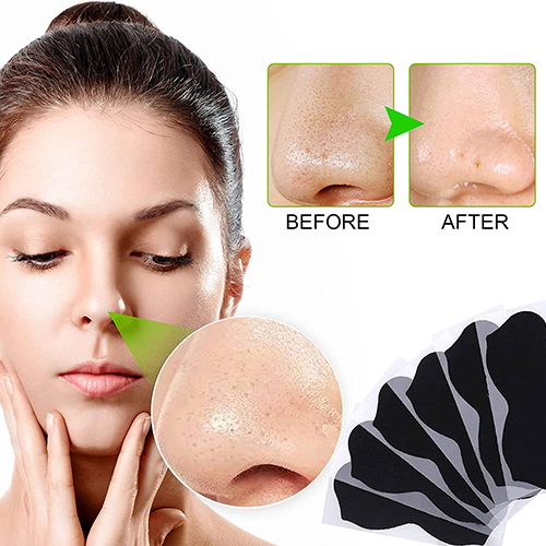 Charcoal Deep Cleansing Pore Strip - Medical Grade Silicone, Black Color | Herbal Infused, Smudge Proof, For All Skin Types, 36 Months Shelf Life