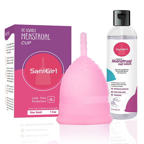 Small SaniGirl Wash Combo - Medical Grade Silicone, Customized Size | High Quality, External Use, Store in Dry Place