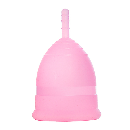 Pink Re-Usable Menstrual Cup - Medical Grade Silicone, Customized Size | High Quality Design, Ideal for Adult External Use, Store in Dry Place