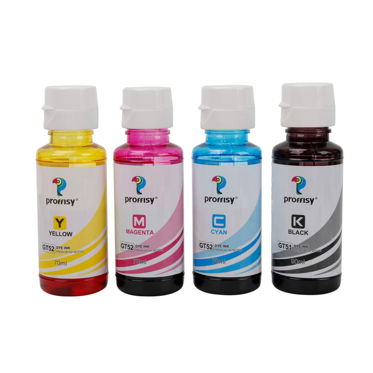 Hp Ink Bottle Black And Color Combo Set Of 4 Gt53 Xl And Gt52