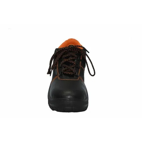 High-Ankle Aktion Safety Shoes - PVC Material, Unisex Lace Style, Classic Black Color | Extra Ankle Support, Abrasion and Chemical Resistance