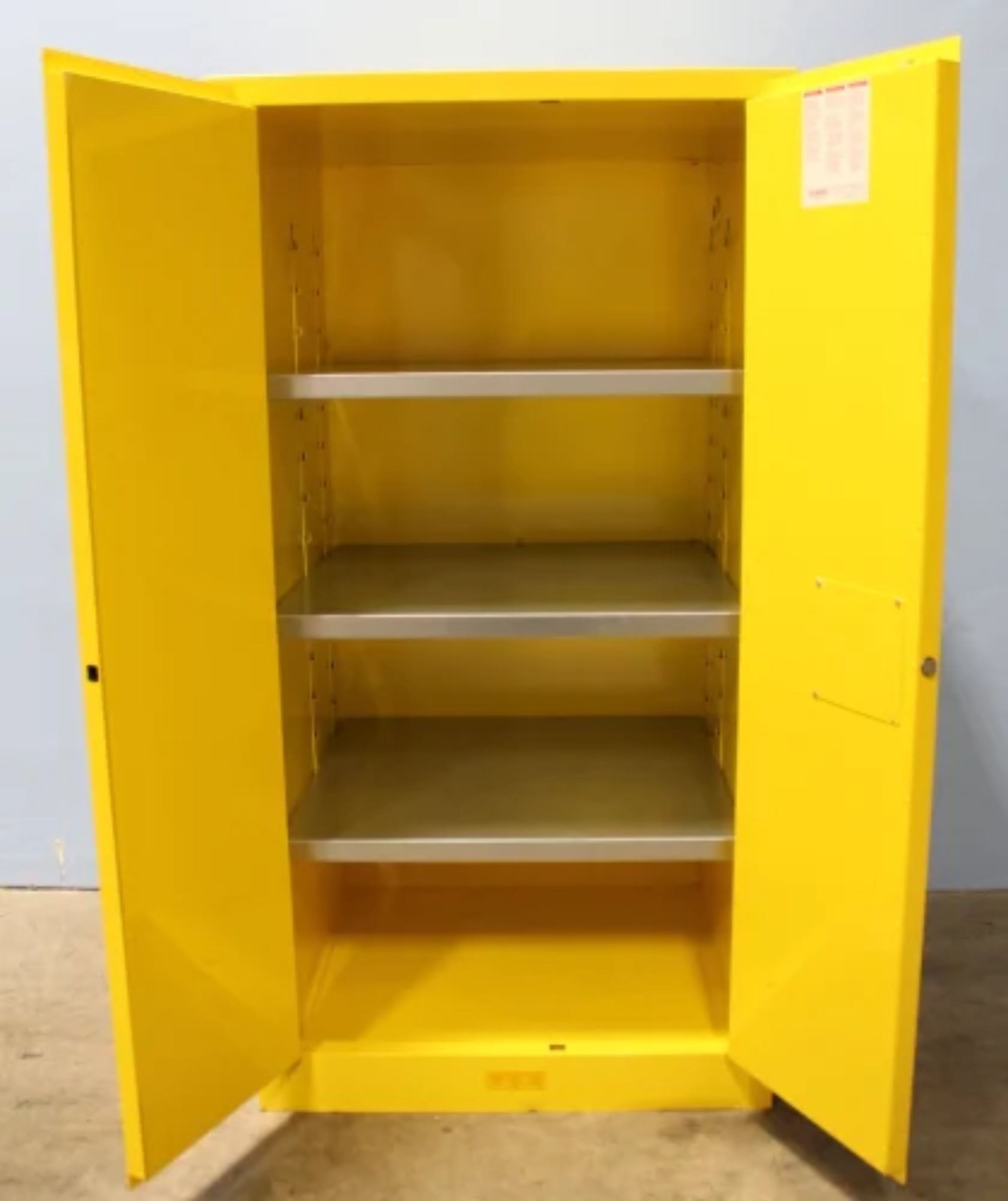 Safety Cabinet - Steel 36x24x72 Inches Bright Orange Finish | Enhanced Security Locking Mechanism Fire-resistant Design Spacious Storage Capacity