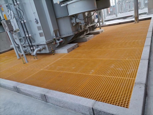 FRP Gratings for Pharmaceutical Plants - Square Design, Polished Finish | Corrosion Resistant, Chemical Resistant, non-Conductive, Lightweight, Anti-Slip, UV Resistant