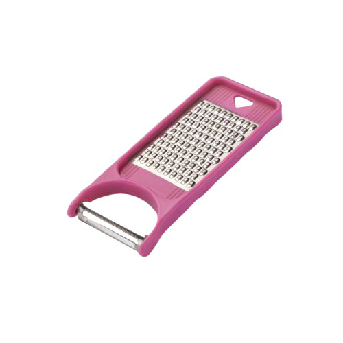 Kitchen Peeler And Grater - Steel Material, Various Sizes, Silver and Pink Color | Comfortable Grip, Ambidextrous Design, Dishwasher Safe