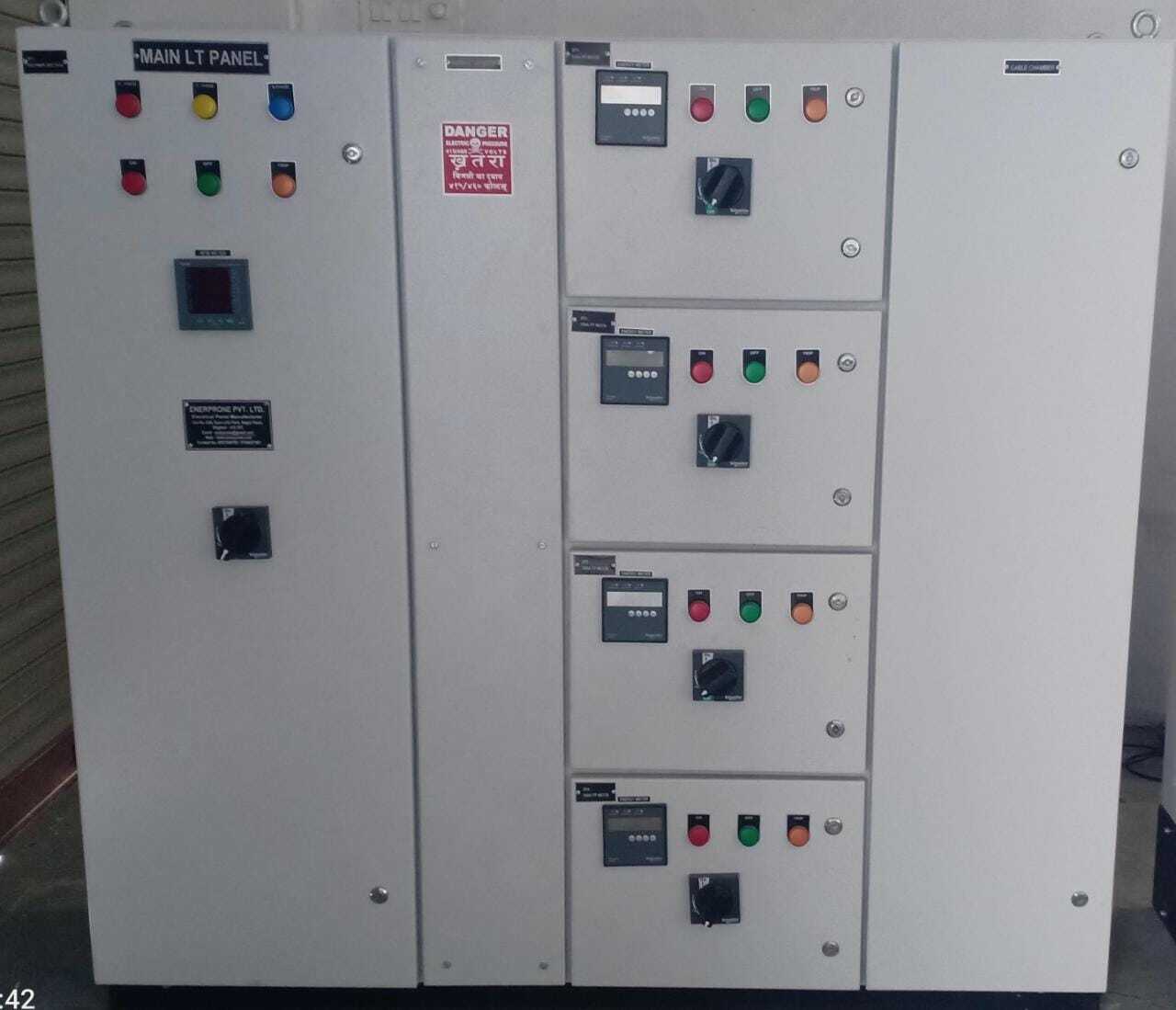 Power Distribution Panel - Metal Base, 2 Mm Thickness | Rated Voltage 230-500v, Painted White Surface, One Year Warranty