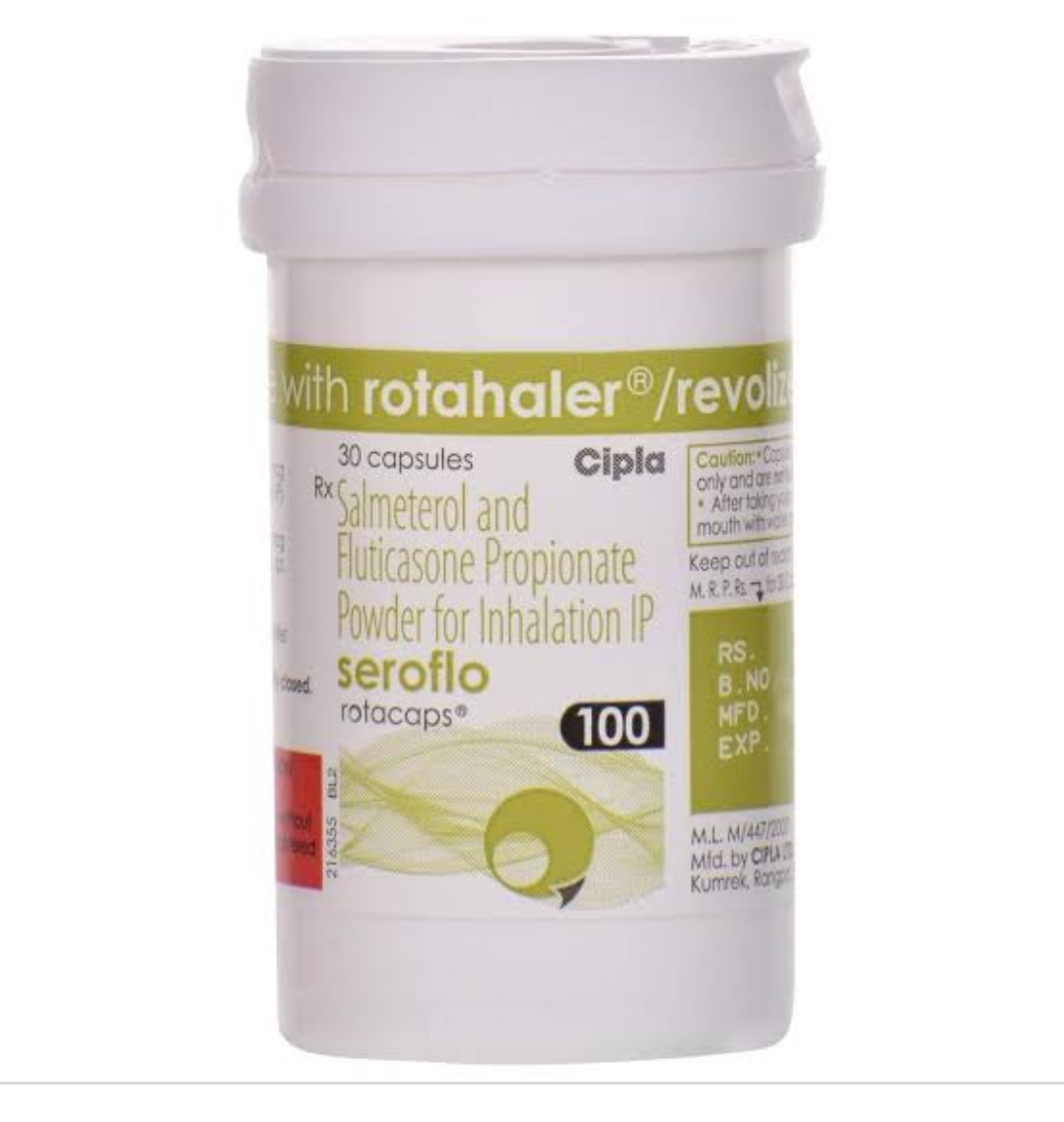 Seroflo 100 Rotacaps Ingredients: Sa.lmeterol & Flutticasone
