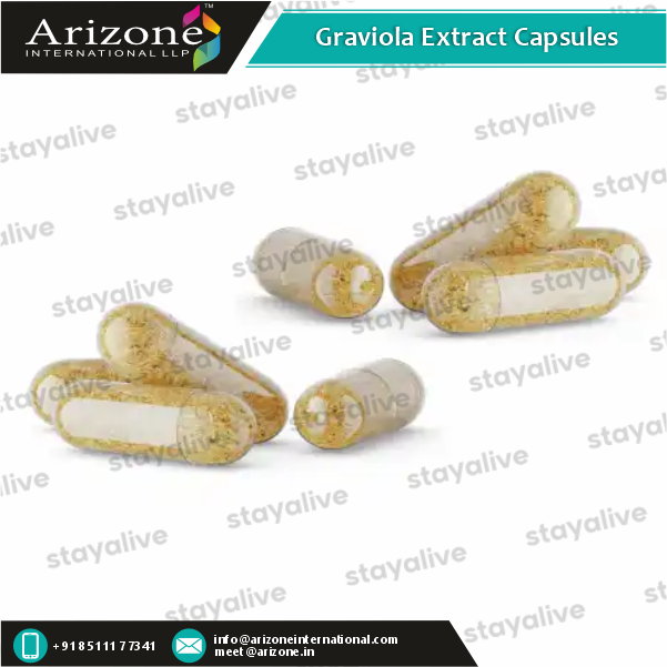 Graviola Extract Capsules - Premium Herbal Supplement With Antioxidant Properties | For Adults, Blood Sugar And Blood Pressure Management, Keep Dry, Cool And Dark