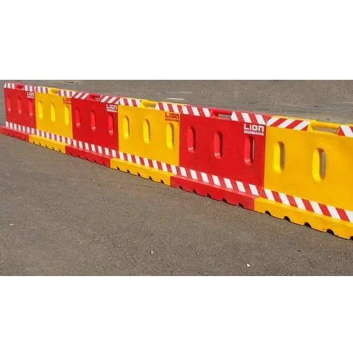 Road Traffic Barricades - Color: Yellow-Red