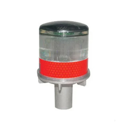 Solar Road Delineator - ABS & Aluminum, 1 Kilogram , Solar Powered Red Stop Signal for Enhanced Road Safety