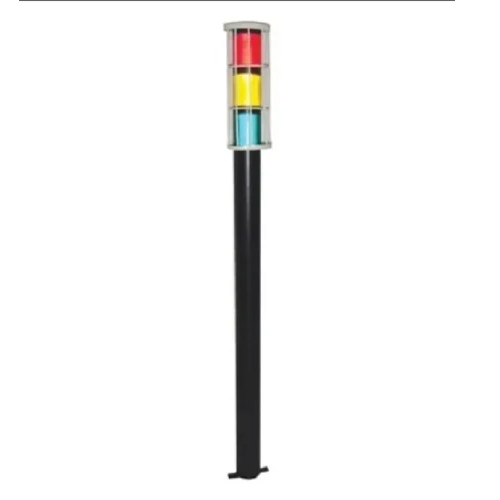 MS Delineator Post - Mild Steel, Size 900-1200 mm, Black Color | Manual Stop Sign, 5 kg Weight, High Visibility for Road Safety