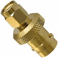 SMA Male to BNC Female Adaptor - Brass | Durable Metal Construction for Reliable Connectivity and Signal Transmission