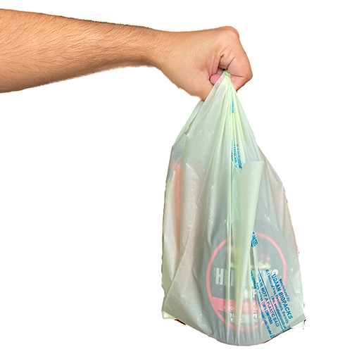 Green Compostable Bags - Feature: Hot Stamping