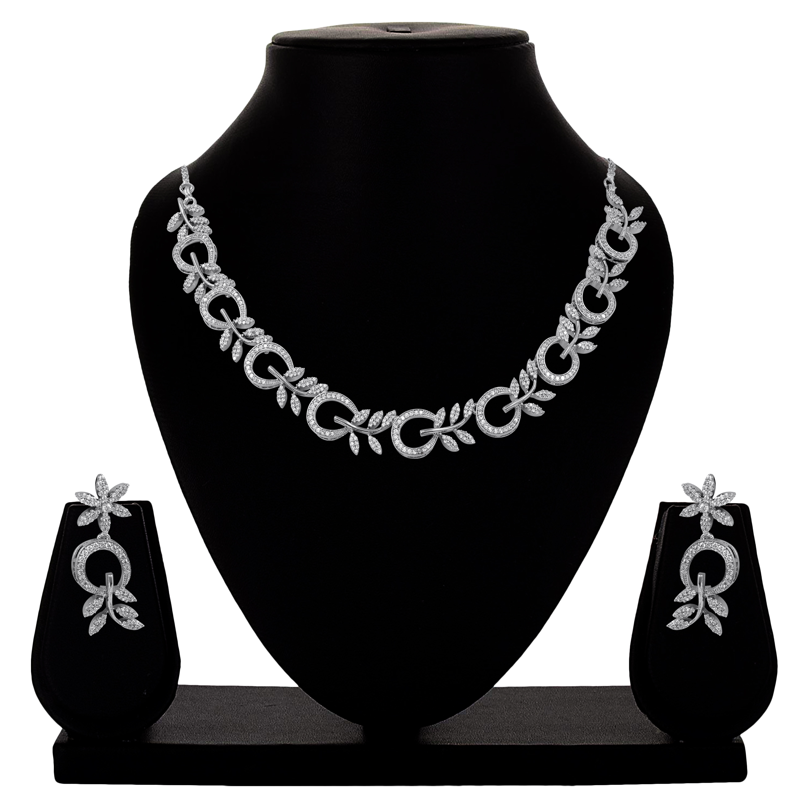 Blossom Leaf Ad Choker Necklace
