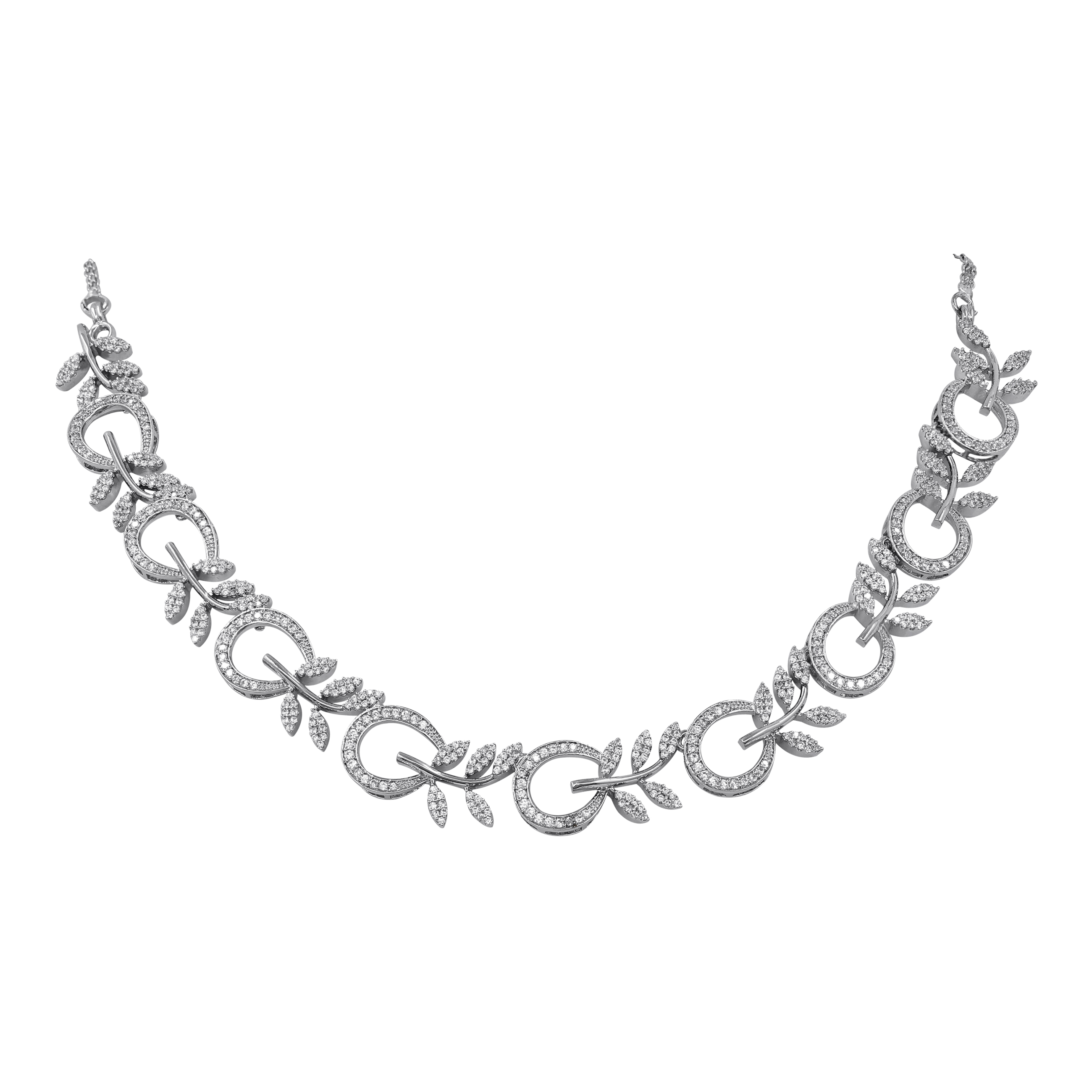 Blossom Leaf Ad Choker Necklace