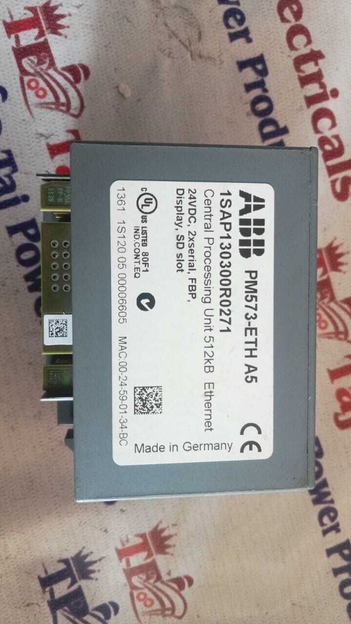 Abb Pm573-eth A5 1sap130300r0271 Plc - Application: Industrial Automation