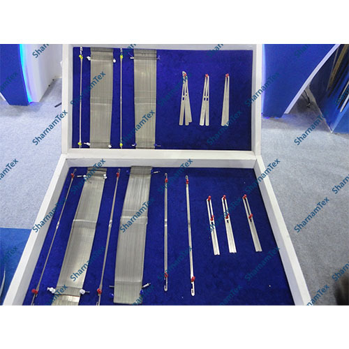 Drop Wire For Weaving Loom - Steel Material, Length 145mm To 180mm, Thickness 0.1mm To 0.6mm | Industrial Textile Machine Component