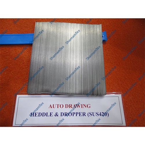 Drop Wire For Weaving Loom - Steel Material, Length 145mm To 180mm, Thickness 0.1mm To 0.6mm | Industrial Textile Machine Component