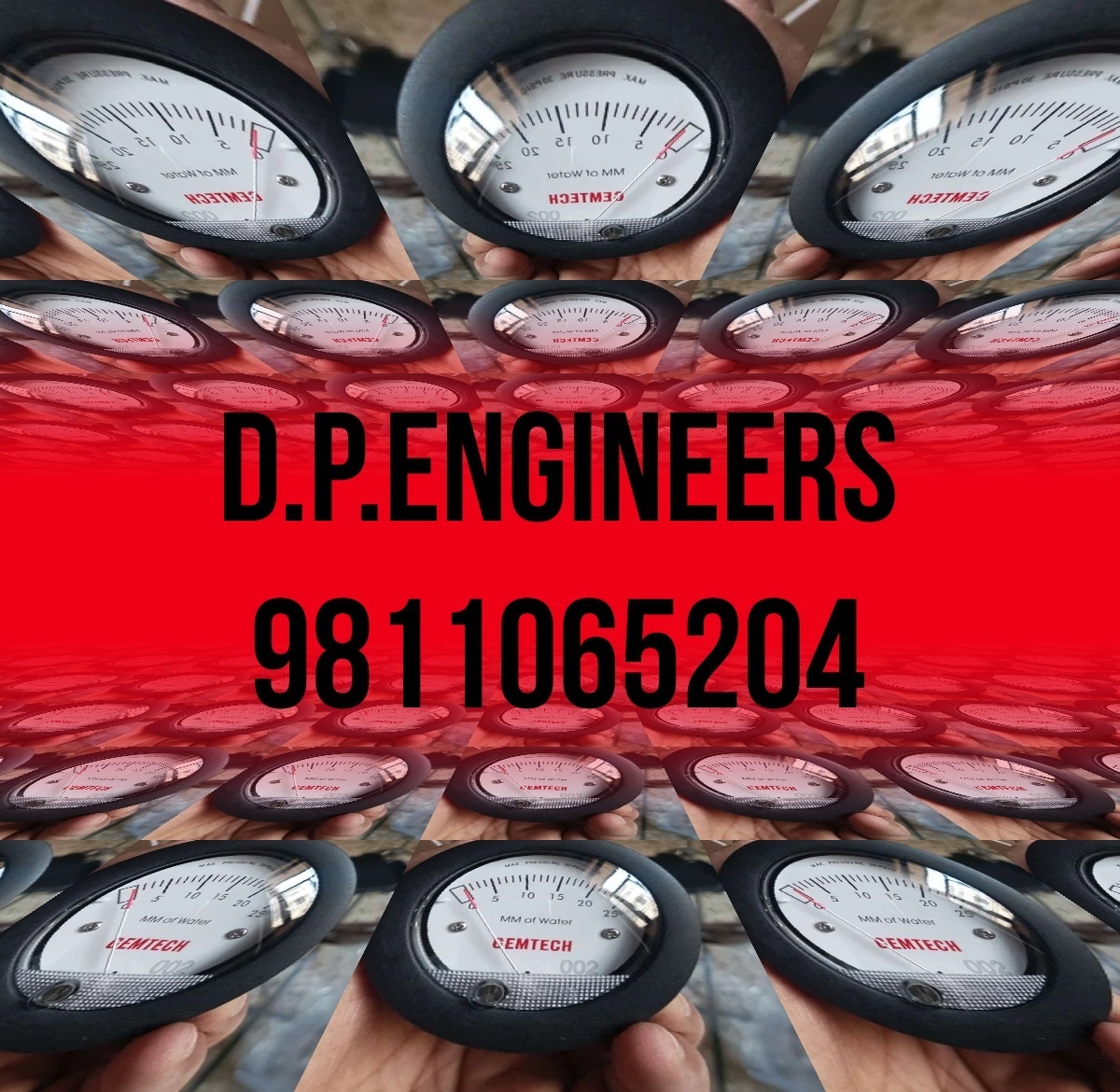 Gemtech Mini Differential Pressure Gauges In Muzaffarnagar Uttar Pradesh - Accuracy: A 5% Of Fs At 70a F (21.1a C) %