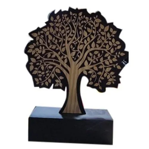 Brown Tree Shaped Wooden Trophy