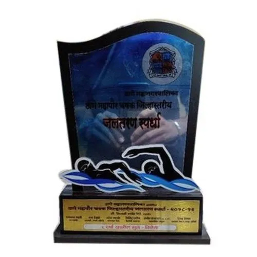 Light Weight Acrylic Trophy - Color: Black