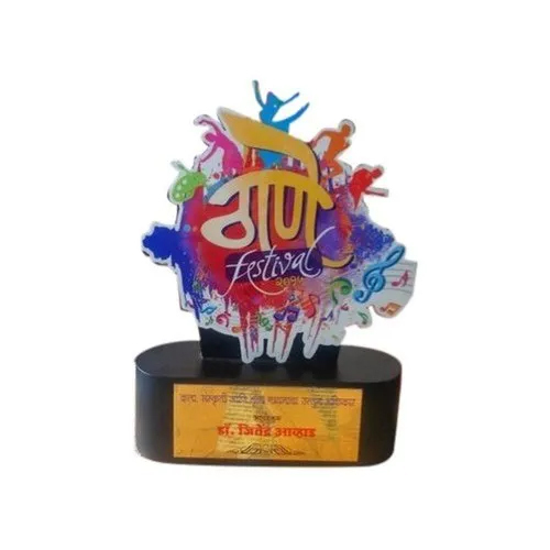 300 g Acrylic Design Trophy - Die-Cast Metal, Medium Size, Various Color Options | Competitive Style Sport Award for Team Recognition