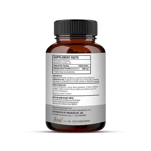 Shilajit Extract Capsules By Roots Lifecare