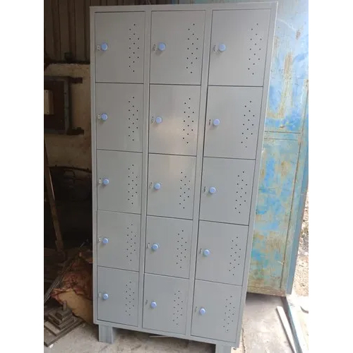 12 Door Industrial Storage Locker - Mild Steel, 4ft Width X 6ft Height X 2ft Depth, White Color | Durable, Secure Locking Mechanism, 1-year Warranty