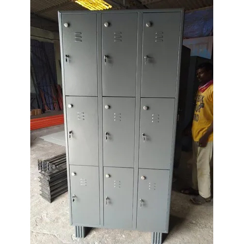 12 Door Industrial Storage Locker - Mild Steel, 4ft Width X 6ft Height X 2ft Depth, White Color | Durable, Secure Locking Mechanism, 1-year Warranty