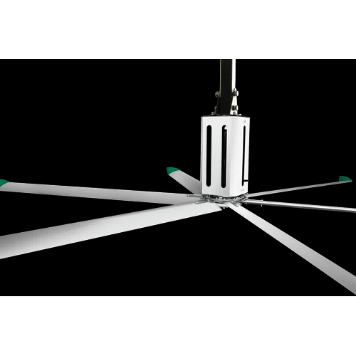 Hvls Fans - 415V Electrical Power Source, White Color, 1 Year Warranty | Industrial Usage