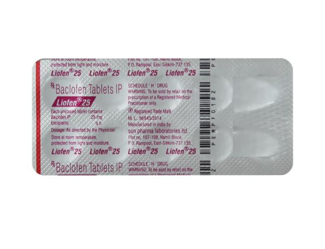 Liofen 25 Mg Ingredients: Baclofen