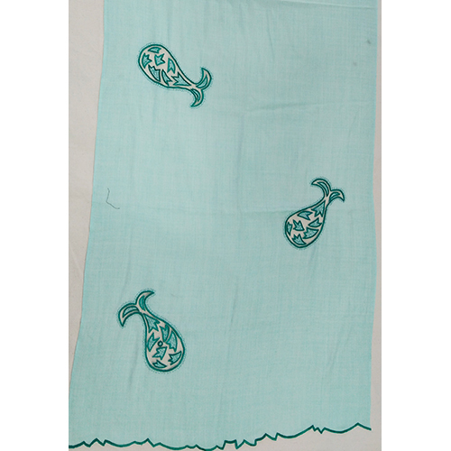 Ladies Blue Unstitched Suit Fabric - Soft Cotton Material Versatile Plain Pattern & Printed Texture | Perfect For Everyday Wear And All Occasions