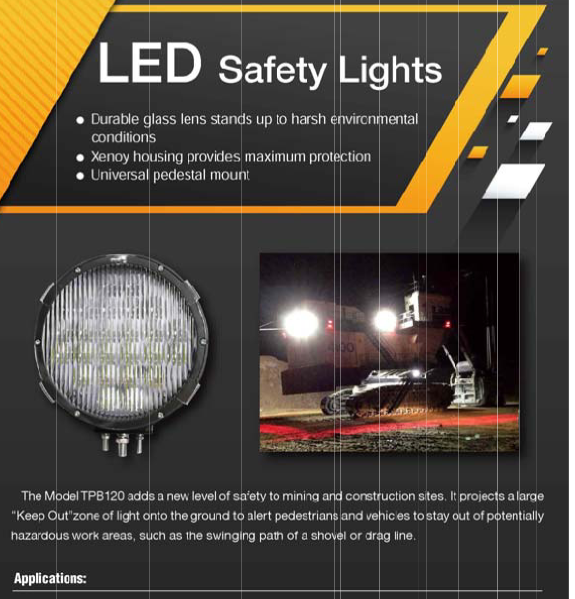 Overhead Crane Warning Light - Output Power: 140w