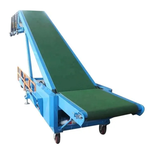 Truck Loading Conveyor - Stainless Steel, Customized Size | Heat Resistant, Flat Belt, Industrial Usage