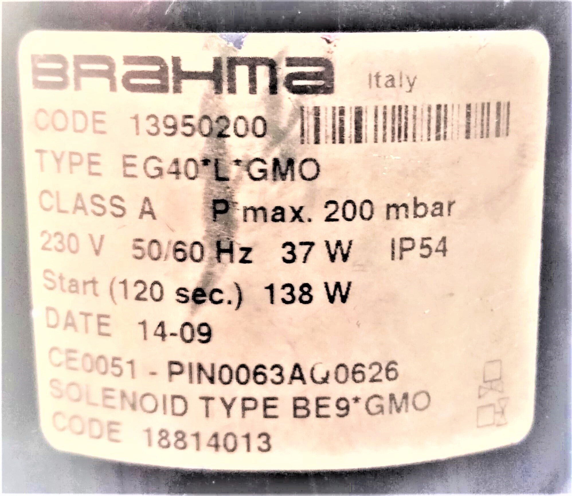 Brahma Eg40 Gmo - Color: Silver And Black