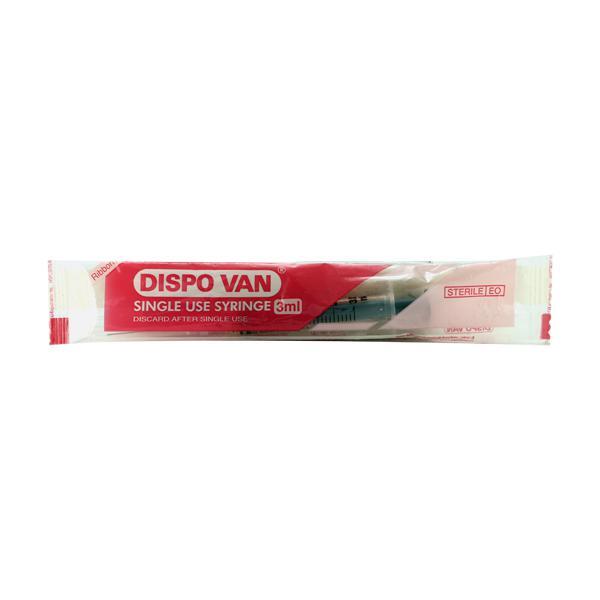 1 Ml Dispo Van Syringe - Sterile Eo, Plastic Material, 1ml Capacity, Ribbon Pack, 100 Units Per Box | Manual Use, For Hospital, New Condition