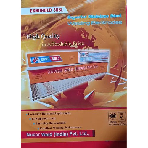 Eknogold AISI 308L स्टेनलेस स्टील वेल्डिंग इलेक्ट्रोड्स