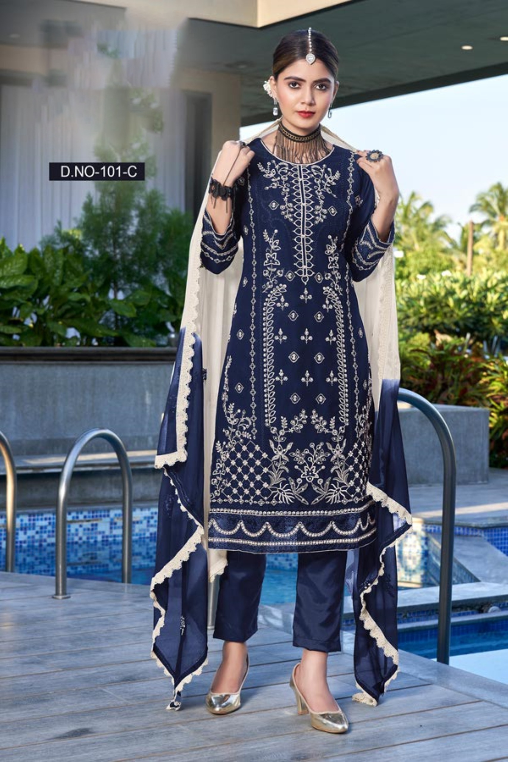 Designer Semi-stitched Salwar Suit