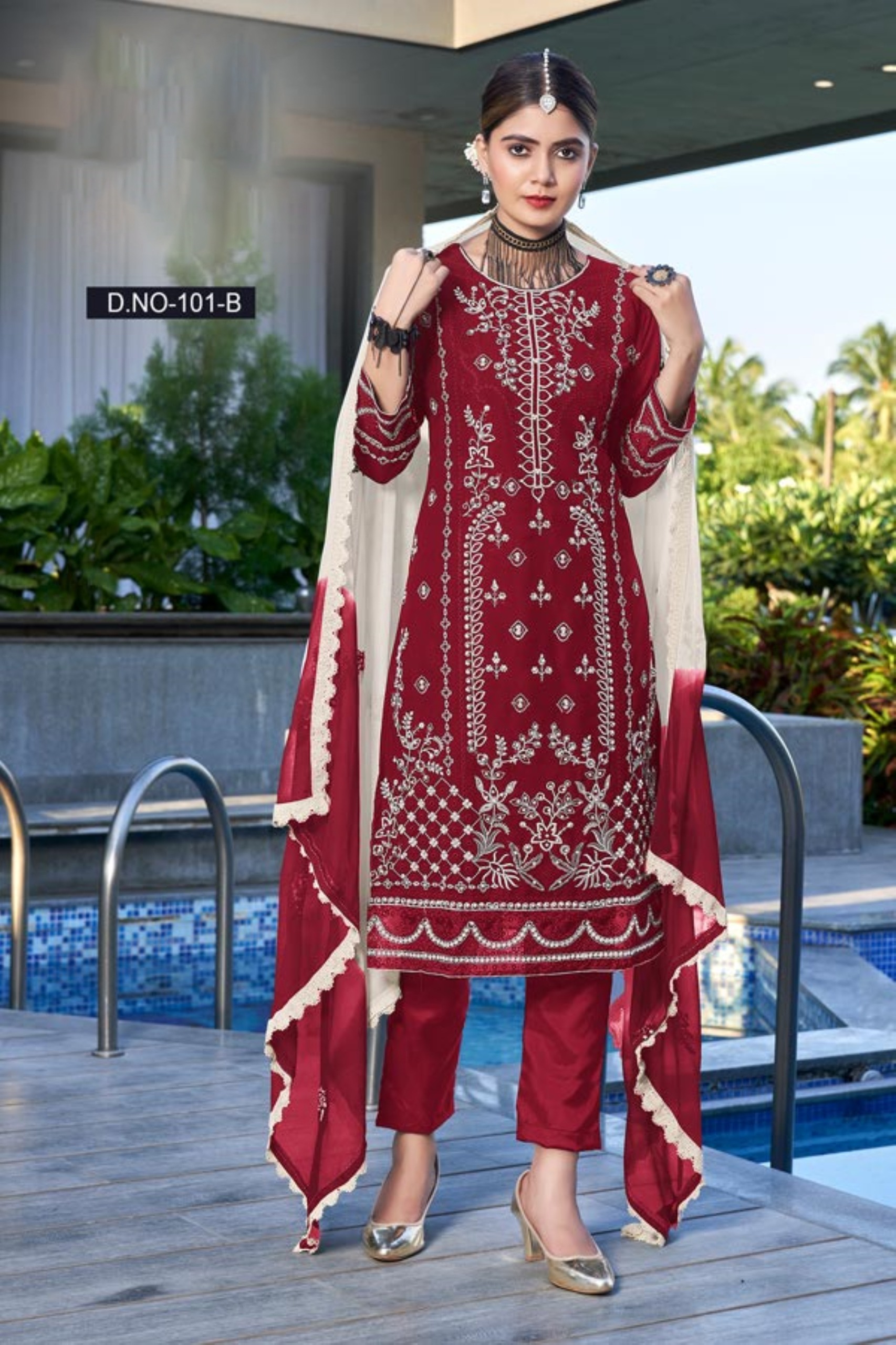 Designer Semi-stitched Salwar Suit
