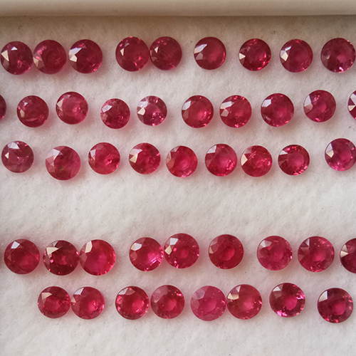 High Quality Jewelry Burma Ruby Gemstone Size: Customized