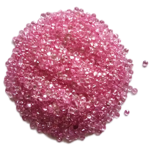 Ruby Pink Round Sapphire Gemstone