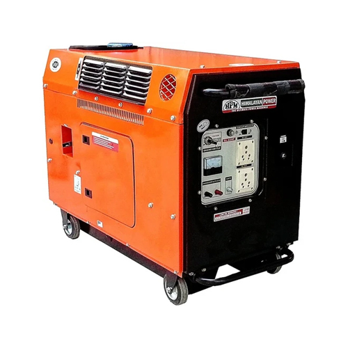 Orange-Black 3Kva Portable Silent Petrol Generator