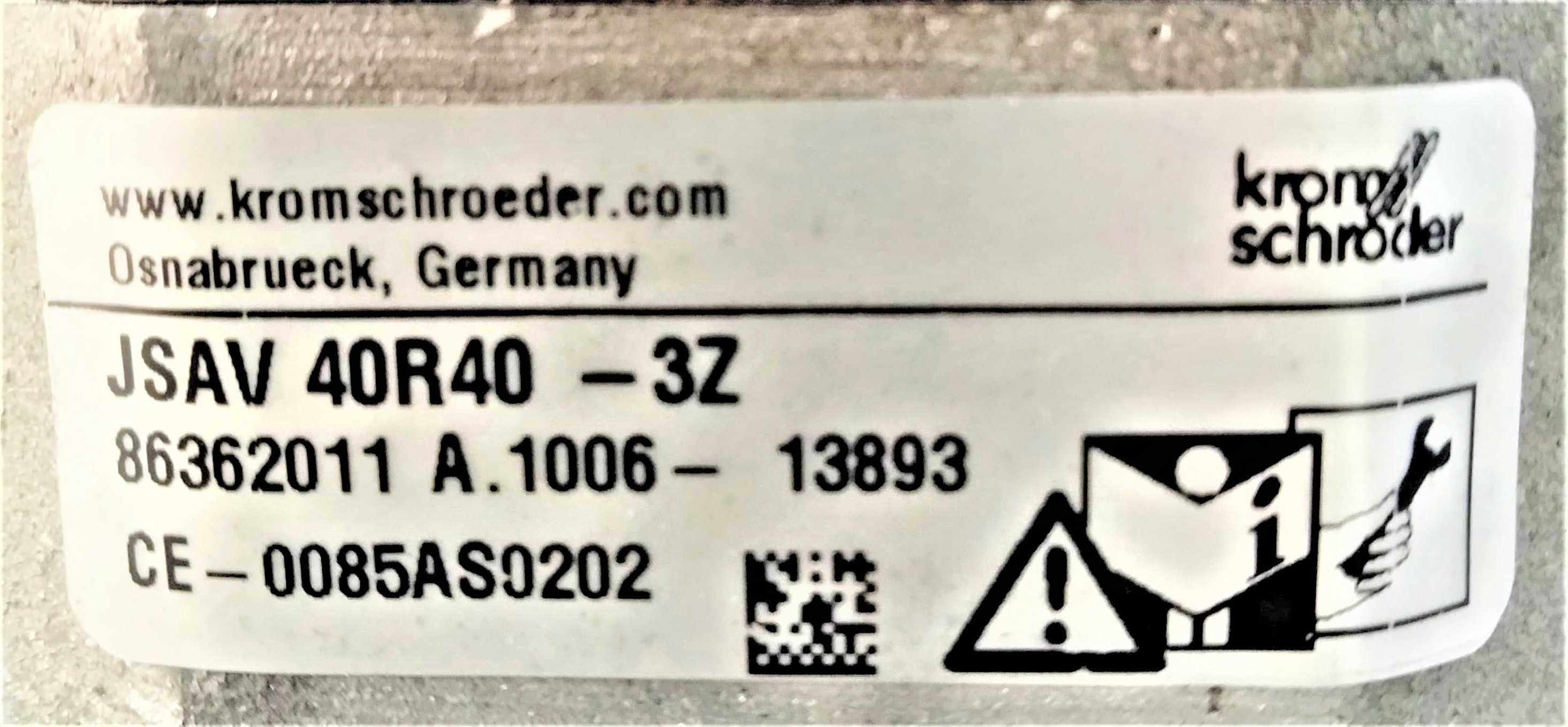Krom Schroder Solenoid Valve Jsav40r40 3z - Color: Silver And Black