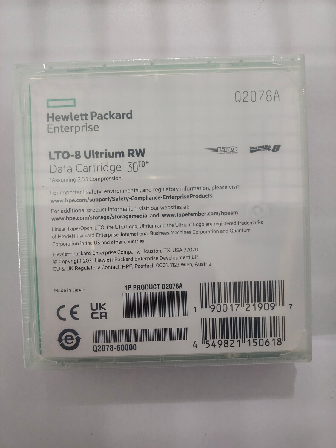 Hp Lto 8 Tape Ultrium 30tb Rw Data Cartridge at 4500.00 INR in